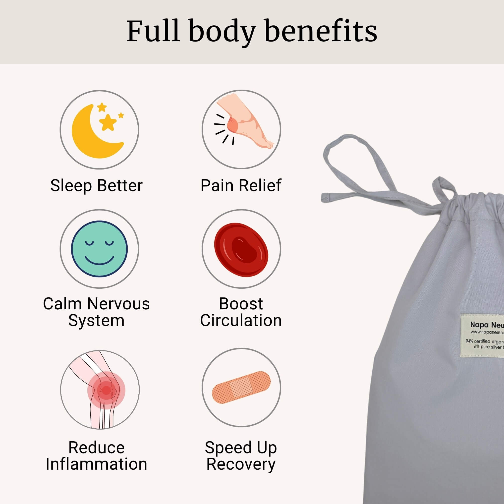 Organic Cotton Grounding Fitted Sheet