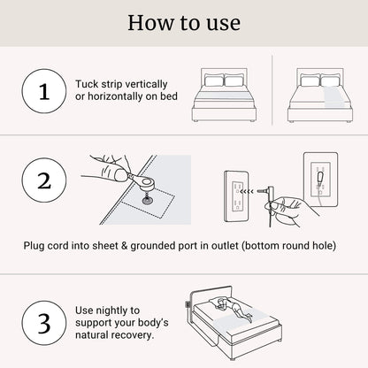 Organic Cotton Grounding Strip Sheet